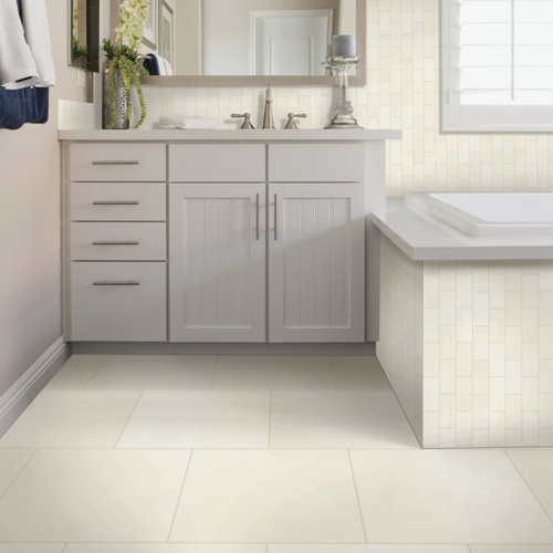 Premier Flooring & Design providing tile flooring solutions in Garner, NC -Grand Boulevard-  Simple White Polish